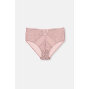 Dagi Soft Pink Lace Detailed High Waist Panties