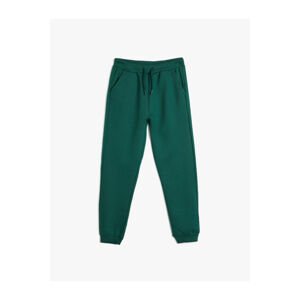 Koton Jogger Sweatpants Pocket Tie Waist Textured Cotton