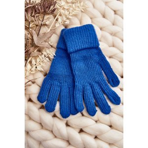 Women's smooth gloves blue