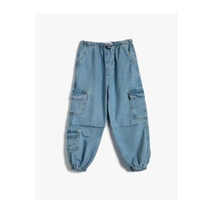 Koton Cargo Jogger Jeans Cotton Flap Pocket Detailed