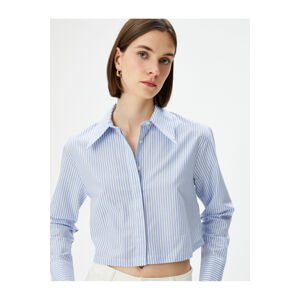 Koton Crop Shirt Long Sleeve Buttoned