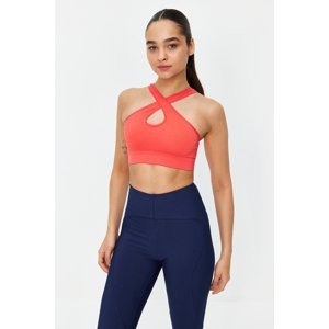 Trendyol Pomegranate Blossom Seamless/Seamless Lightly Supported/Shaping Knitted Sports Bra