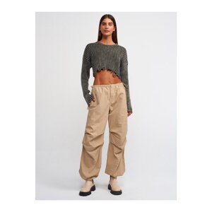 Dilvin 70935 Parachute Trousers-beige