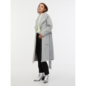 Orsay Women's Light Grey Wool Coat - Women