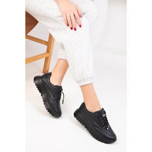 Soho Black-Black Women's Sneaker 18731