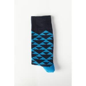 ALTINYILDIZ CLASSICS Men's Navy Blue Patterned Socks