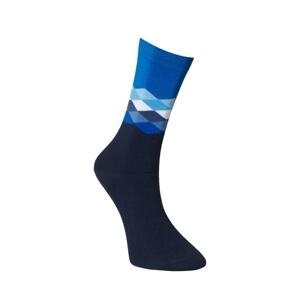 ALTINYILDIZ CLASSICS Men's Navy Blue Patterned Navy Blue Cotton Casual Socks