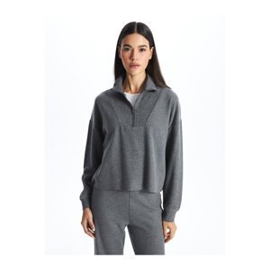 LC Waikiki High Collar Plain Long Sleeve Oversize Women's Knitwear Sweater
