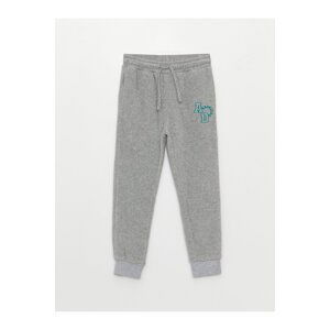 LC Waikiki Boy's Elastic Waist Embroidered Fleece Sweatpants