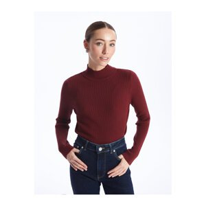 LC Waikiki Women's Half Turtleneck Plain Long Sleeve Knitwear Sweater