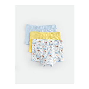 LC Waikiki Printed Baby Boy Boxers with Elastic Waist 3-Piece