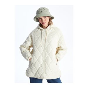 LC Waikiki Women's Quilted Down Jacket with a Hood