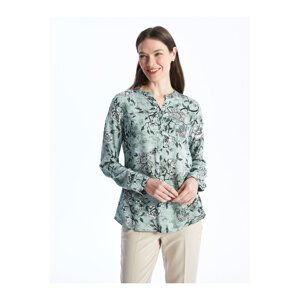 LC Waikiki Loose Collar Patterned Long Sleeve Women's Blouse