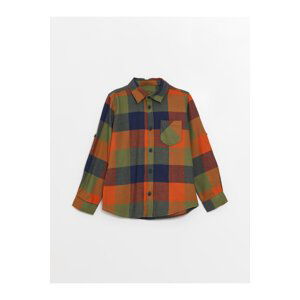 LC Waikiki Boy's Plaid Long Sleeve Shirt