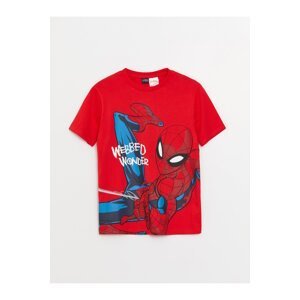 LC Waikiki Boys' Crew Neck Spiderman Printed Short Sleeve T-Shirt