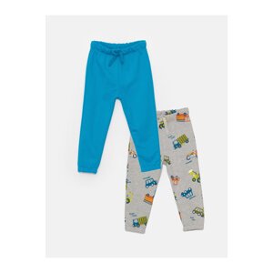 LC Waikiki Basic Elastic Waist Baby Boy Tracksuit Bottoms 2-pack.