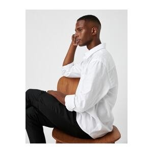 Koton Basic Shirt Classic Collar Pocket Detailed Non Iron