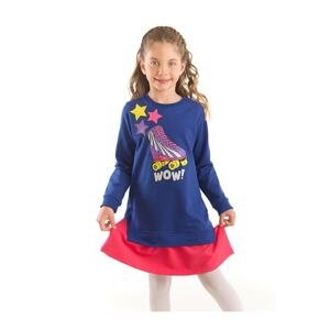 mshb&g Wow Skate Girl Navy Blue Pink Dress