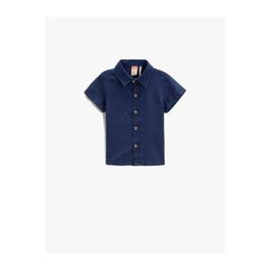 Koton Linen Blend Short Sleeve Shirt