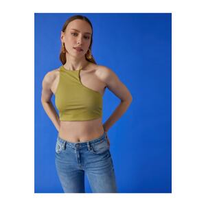 Koton Crop Singlets with Window Detail and Ribbed.