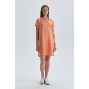 Dagi Orange V-Neck Dress