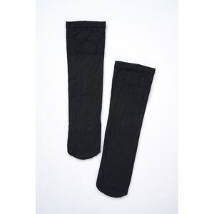 Dagi Women's Black Knee High Socks
