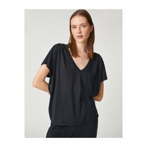 Koton 3sak50114ek Women's T-shirt Black