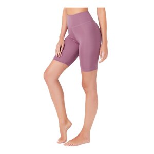 LOS OJOS Women's Lavender High Waist Contouring Cycling Shorts Sport Leggings