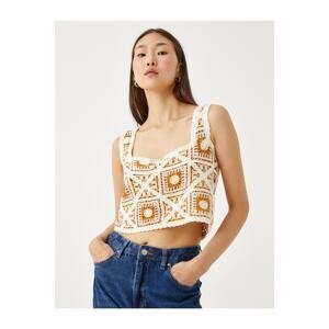 Koton Crop Bustier Square Neckline