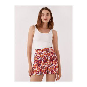 Koton Floral Shorts Pleated