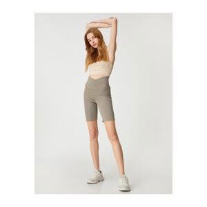 Koton Biker Leggings with Waist Detail