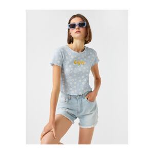 Koton Short Sleeve Floral Printed T-Shirt