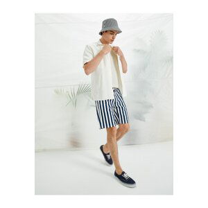 Koton Striped 5 Pocket Shorts