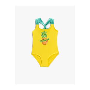 Koton Swimsuit Sequin Detailed Pineapple Printed