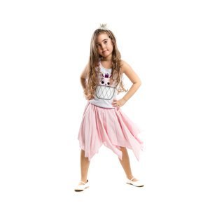 mshb&g Rocker Bunny Girl's T-shirt Handkerchief Skirt Set