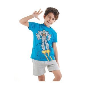 mshb&g Robot Boy T-shirt Shorts Set