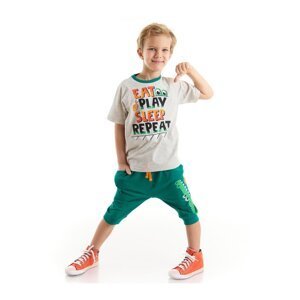 Denokids Game Time Boy T-shirt Capri Shorts Set