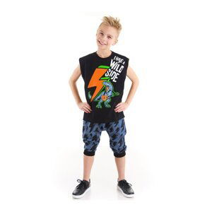 mshb&g Lightning Dino Boy T-shirt Capri Shorts Set