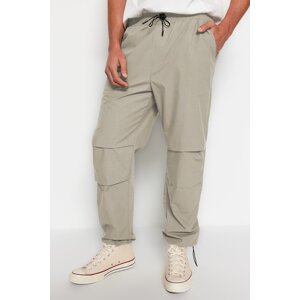 Trendyol Light Khaki Jogger Fit Baggy Parachute Pants