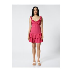 Koton Frilled Straps Mini Dress