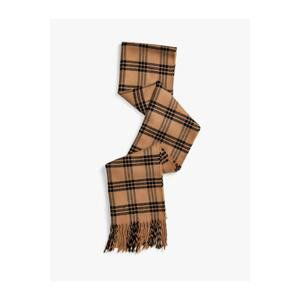 Koton Plaid Tassel Scarf