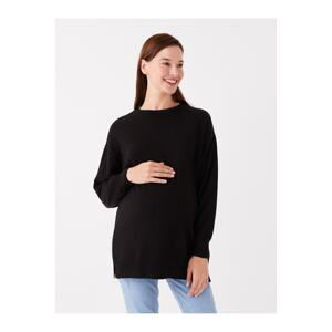 LC Waikiki Crew Neck Long Sleeve Maternity Knitwear Tunic