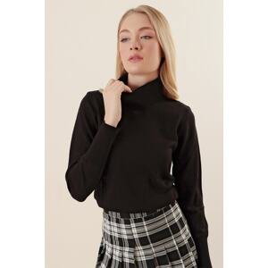 Bigdart 15747 Turtleneck Knitwear Sweater - Black