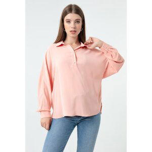 Lafaba Women's Powder Shirt Collar Blouse