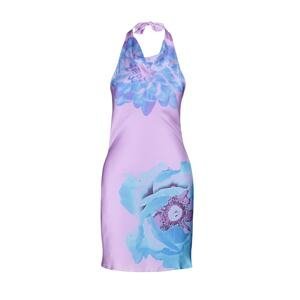 Trendyol viacfarebné Degajee detailný golier kvetinové elegantné večerné šaty