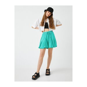 Koton Pleated Mini Skirt with Shorts