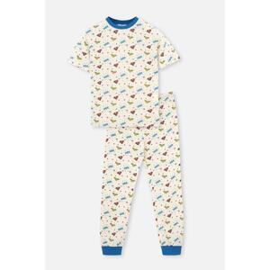 Dagi Ecru Licensed Size Printed Pajamas Set