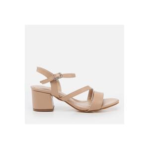 Yaya by Hotiç Women's Natural Heeled Sandals