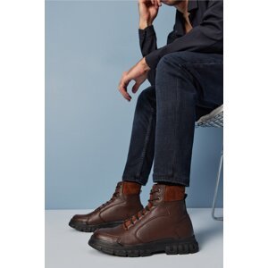 Yaya by Hotiç Brown Men's Boots & Booties
