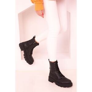 Soho Women's Black Boots & Booties 17685